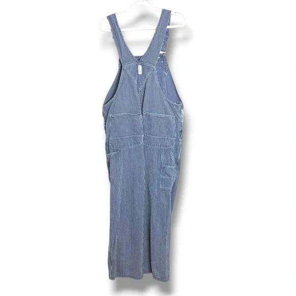 Vintage Key Hickory Blue & White Stripe Overalls L/XL - Picture 9 of 9